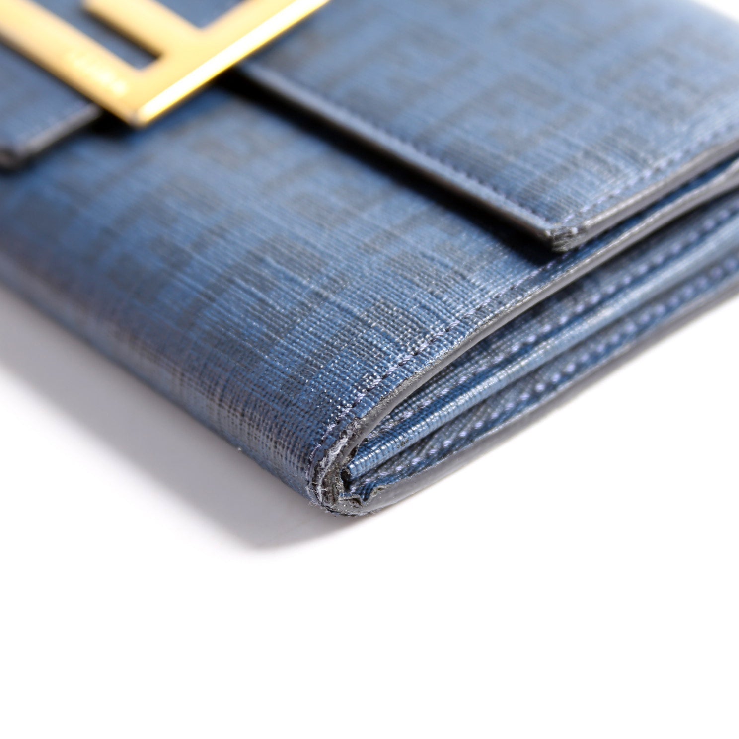Fendi Zucca Long Wallet Navy