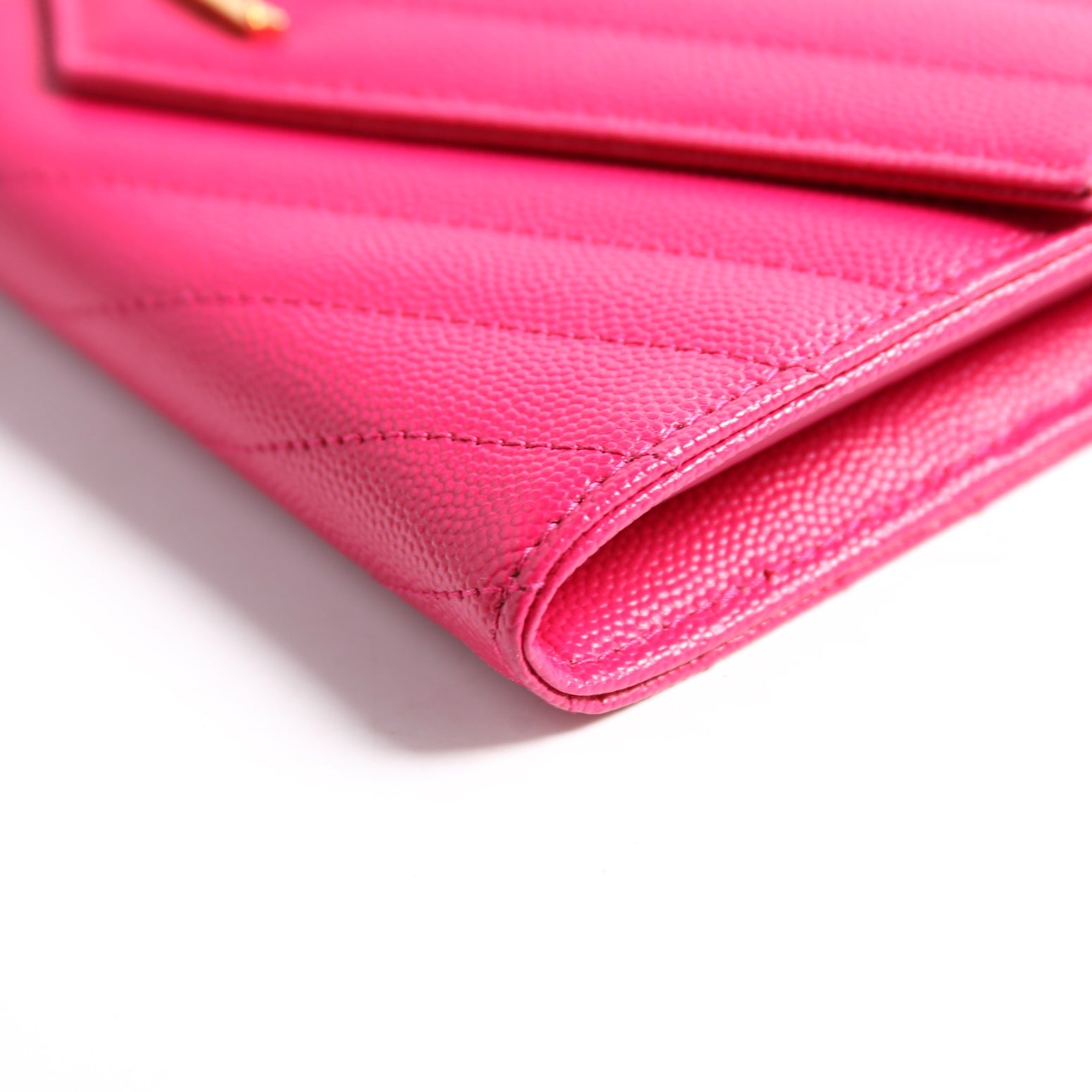Flap Wallet Large Grain De Poudre 372264 Pink