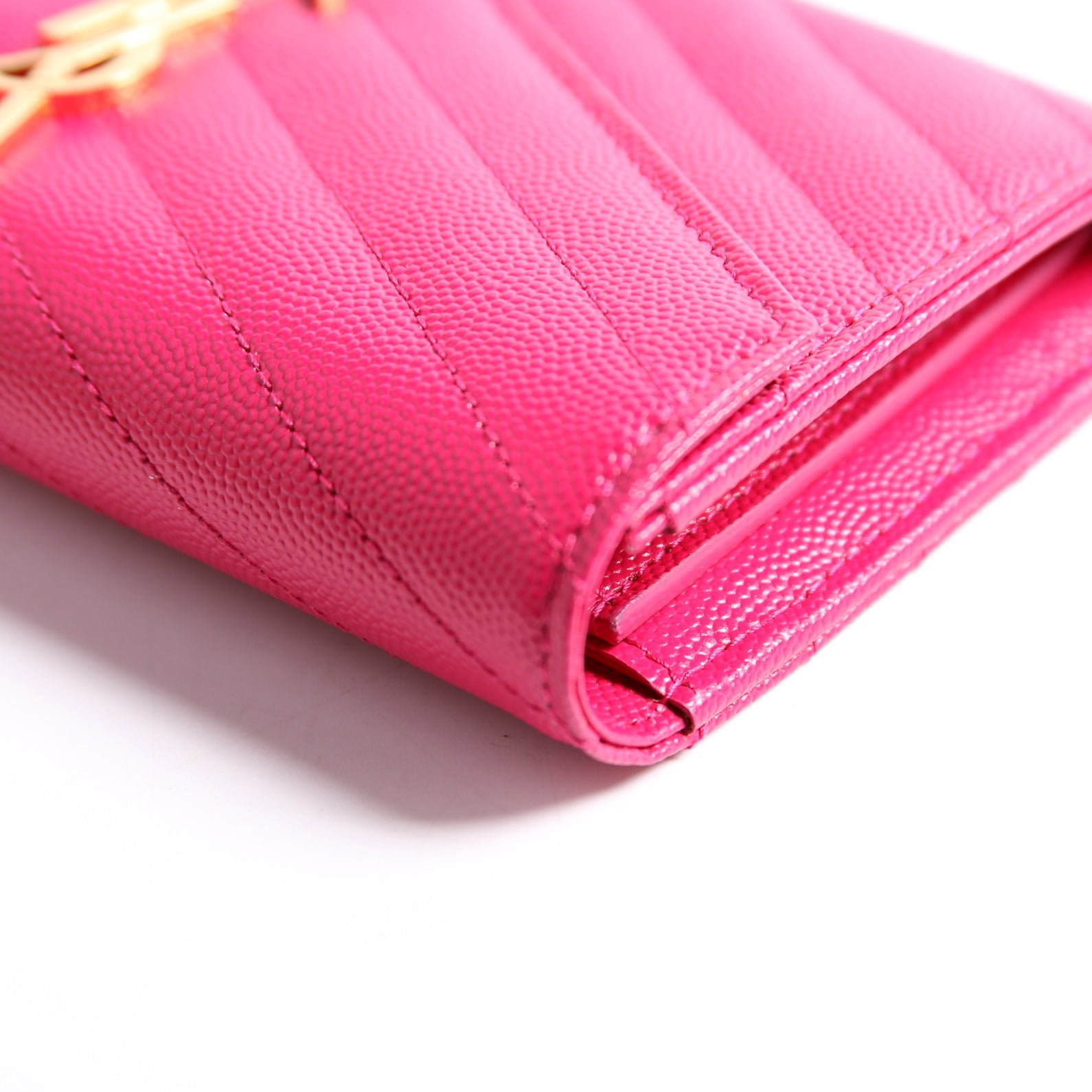 Flap Wallet Large Grain De Poudre 372264 Pink
