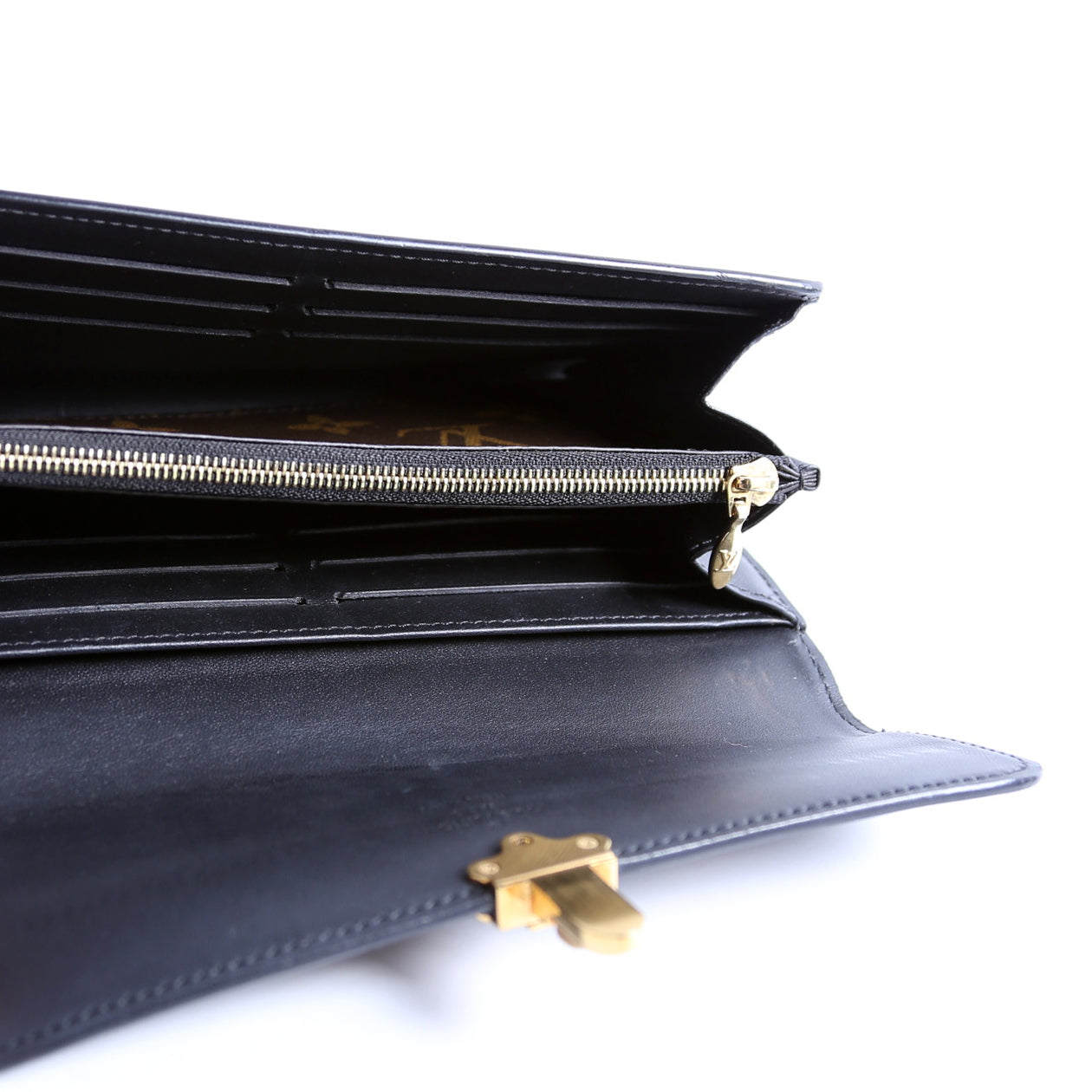 Cherrywood Long Wallet Black
