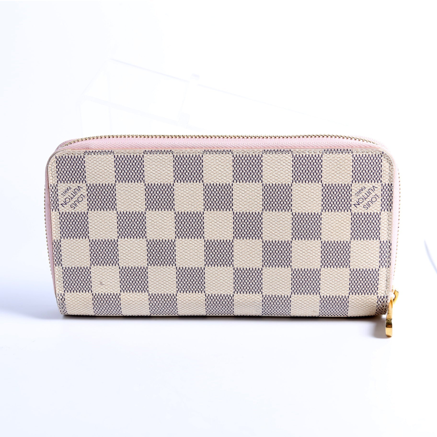 Zippy Wallet Damier Azur Pink