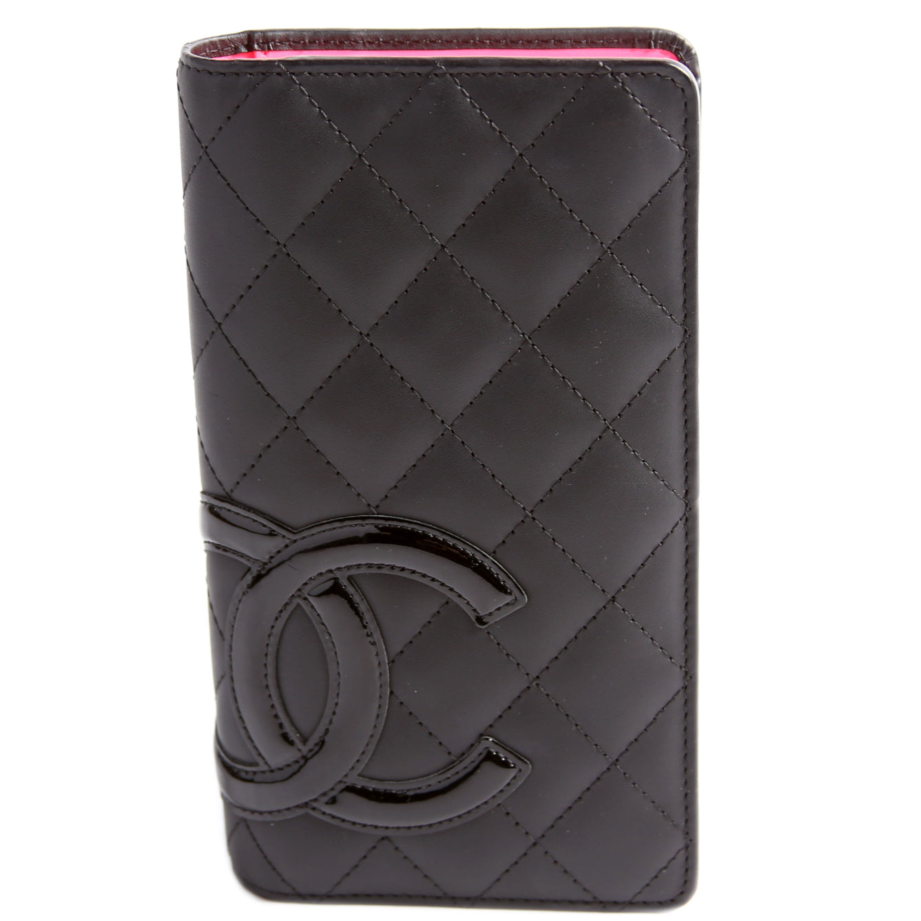Cambon Ligne Long Wallet Black/Pink