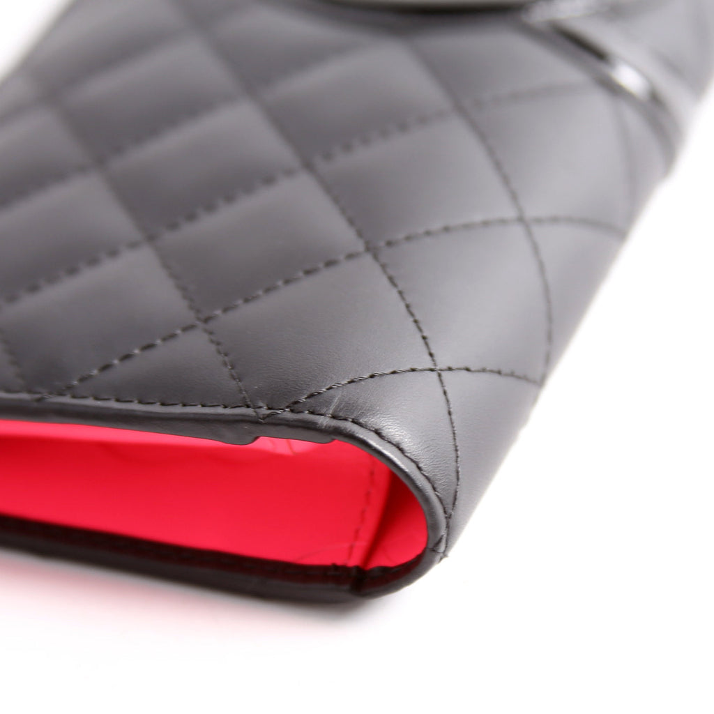 Cambon Ligne Long Wallet Black/Pink