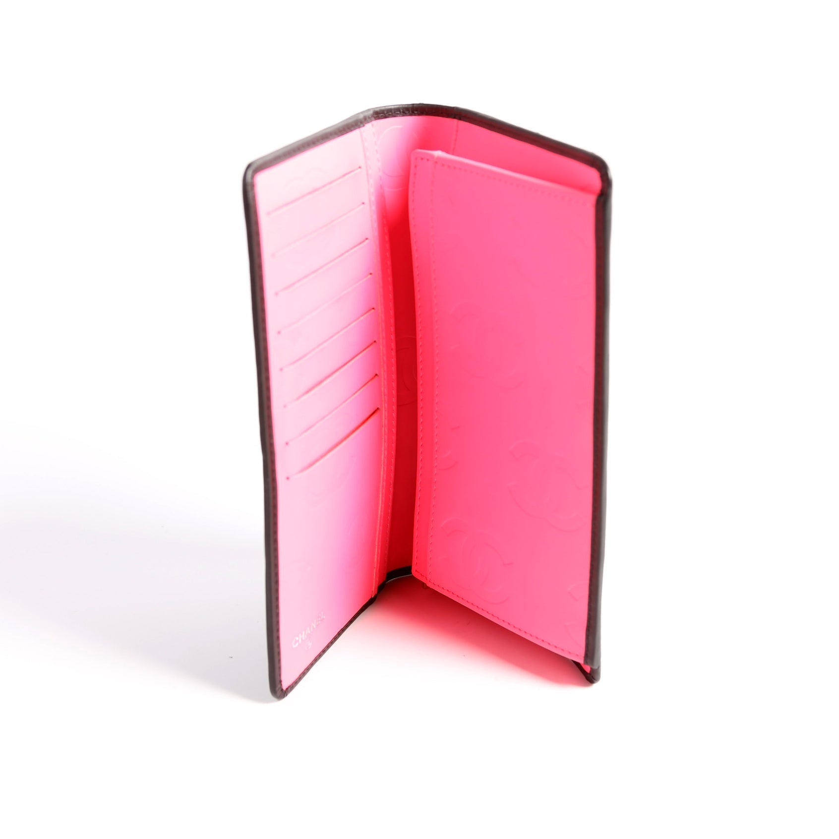 Cambon Ligne Long Wallet Black/Pink