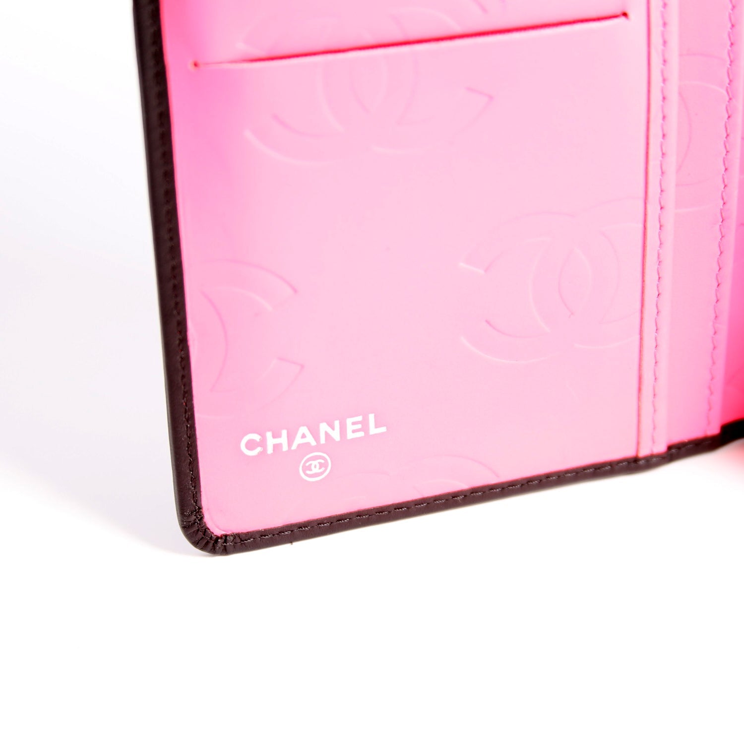 Cambon Ligne Long Wallet Black/Pink
