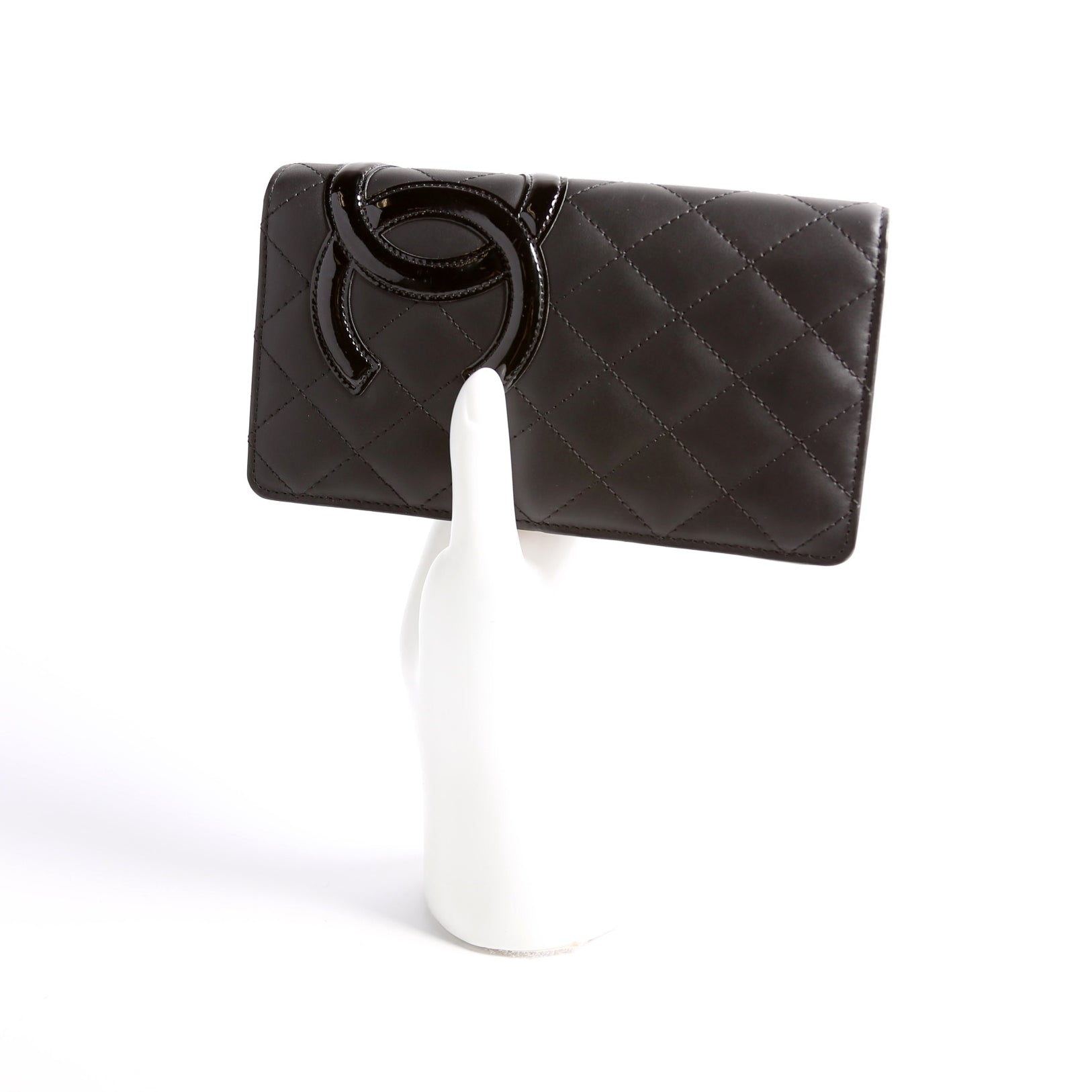 Cambon Ligne Long Wallet Black/Pink