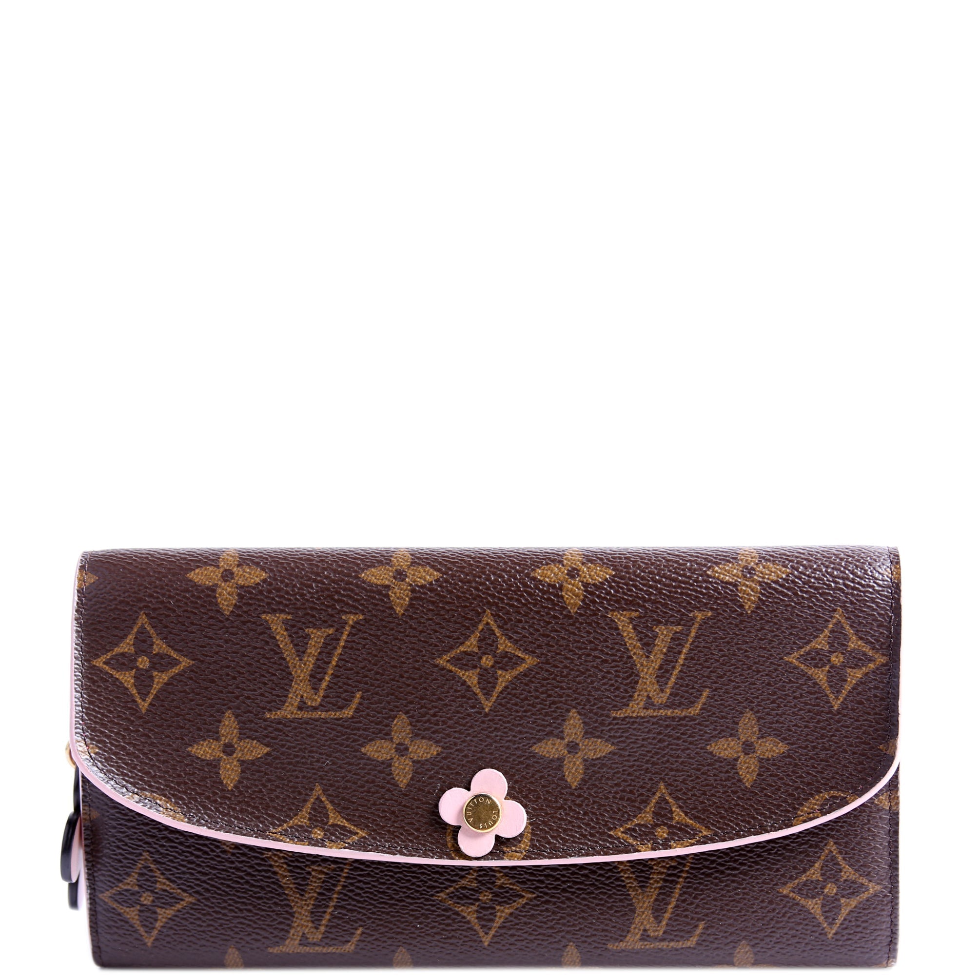 Emilie Wallet Flower Monogram Pink