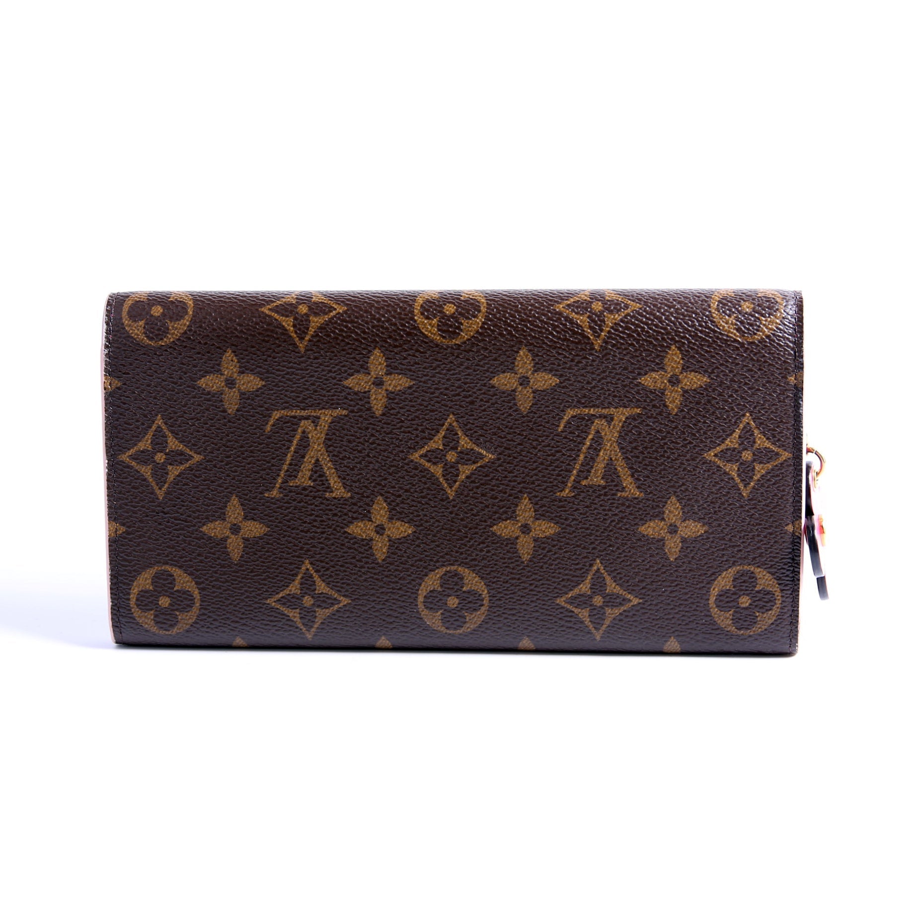 Emilie Wallet Flower Monogram Pink
