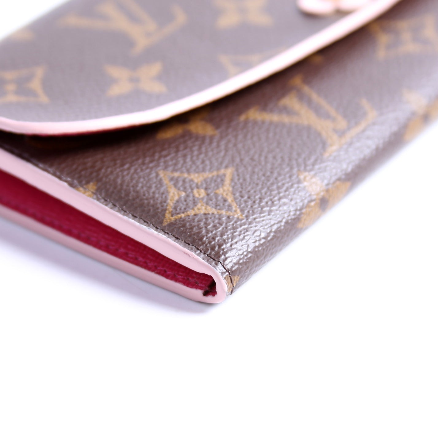 Emilie Wallet Flower Monogram Pink