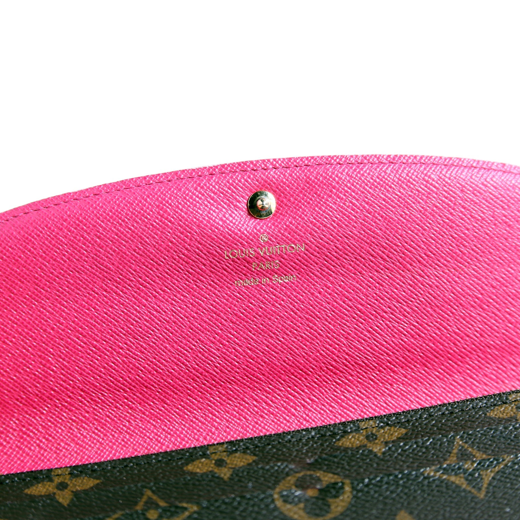 Emilie Wallet Flower Monogram Pink