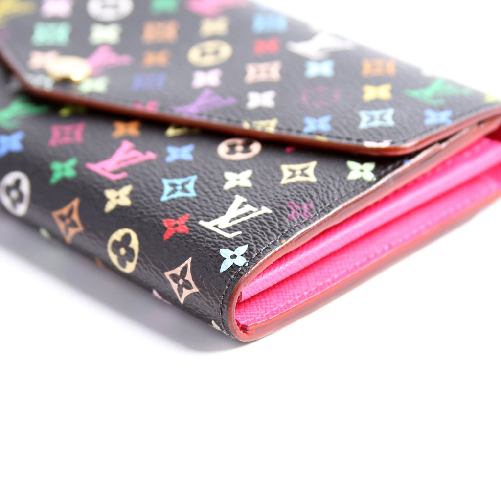Sarah Wallet NM Multicolor Monogram Black