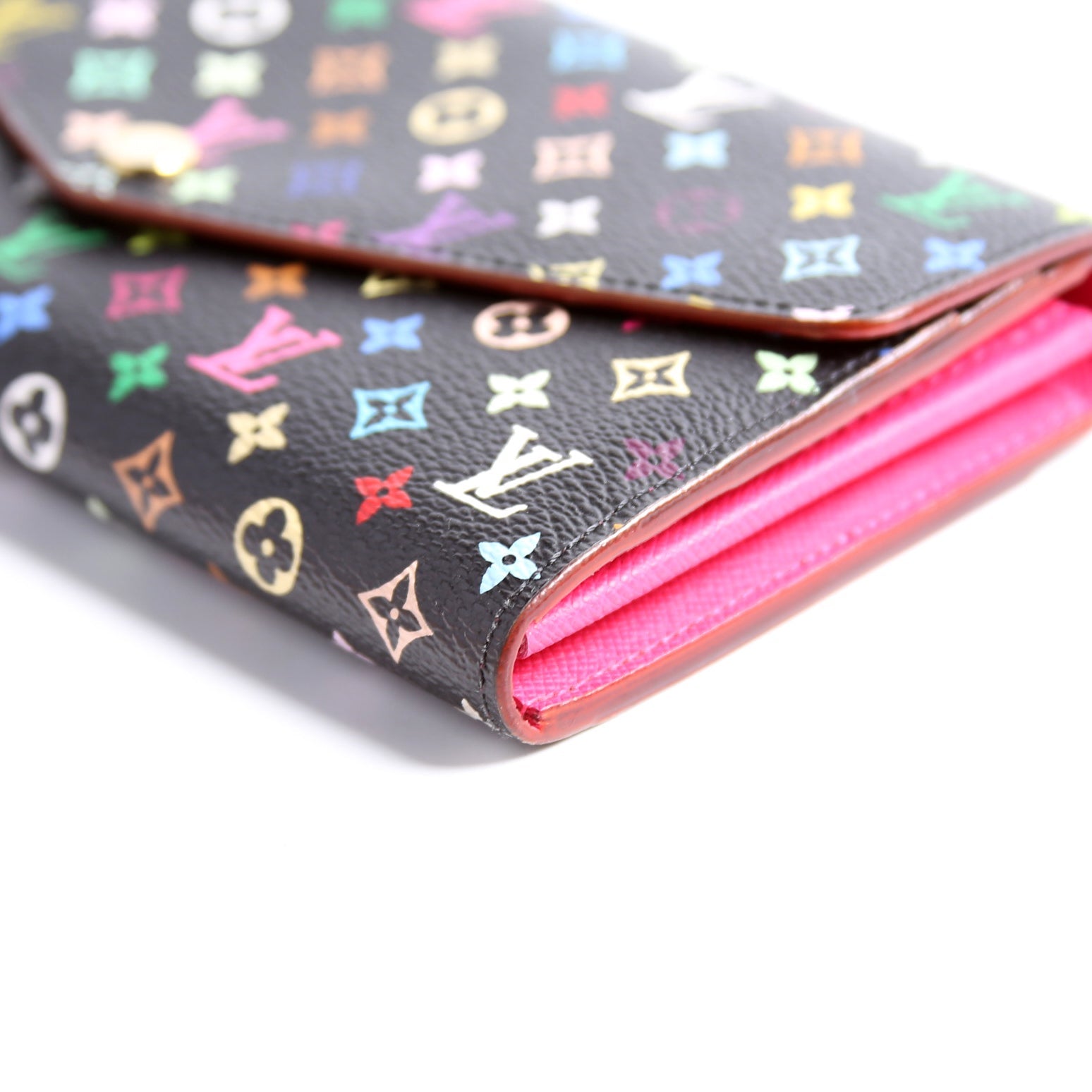 Sarah Wallet NM Multicolor Monogram Black