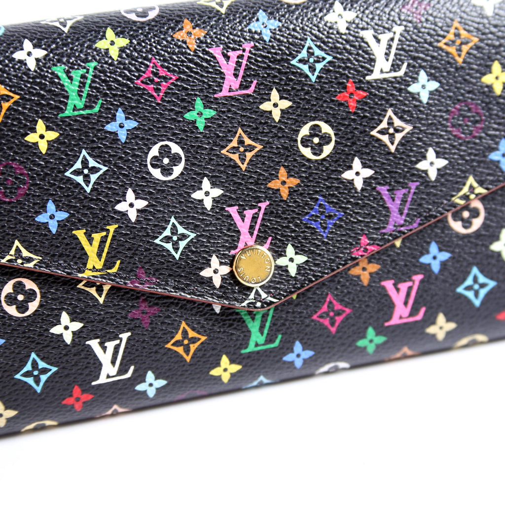 Sarah Wallet NM Multicolor Monogram Black