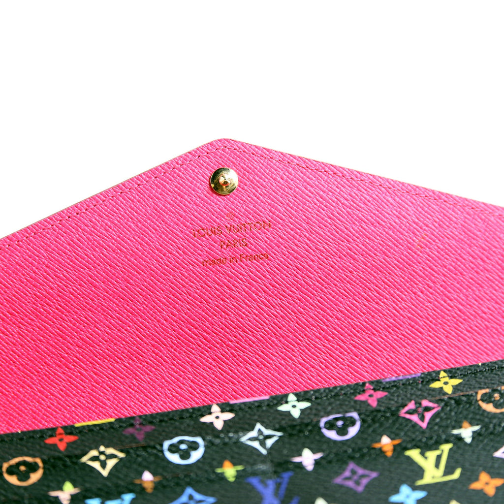 Sarah Wallet NM Multicolor Monogram Black