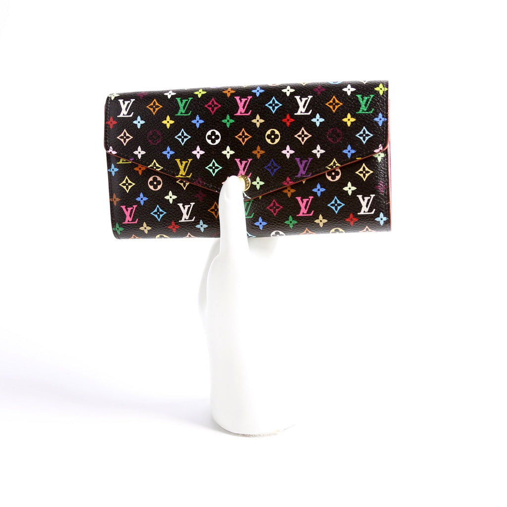 Sarah Wallet NM Multicolor Monogram Black