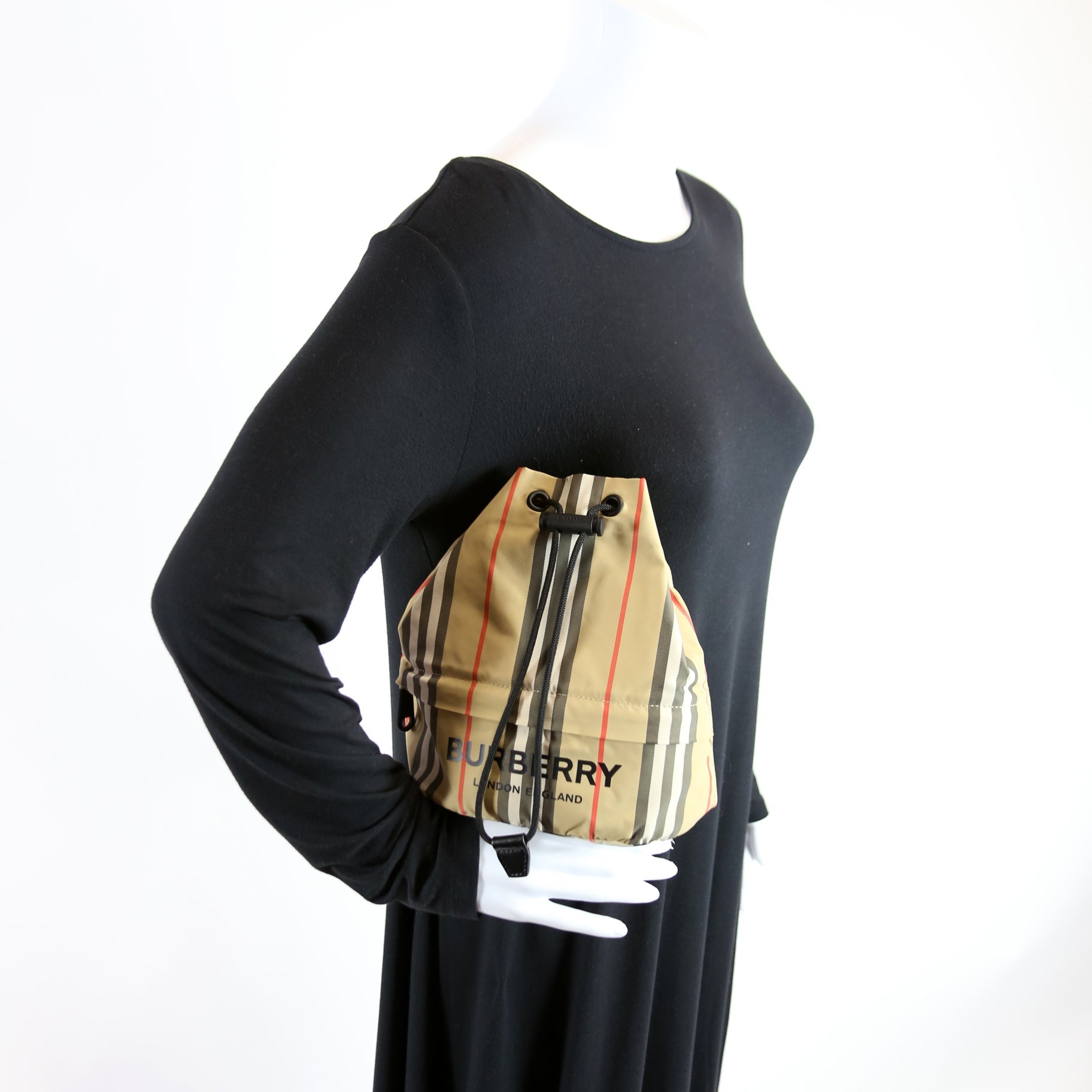 Inon Stripe Nylon Drawcord Pouch