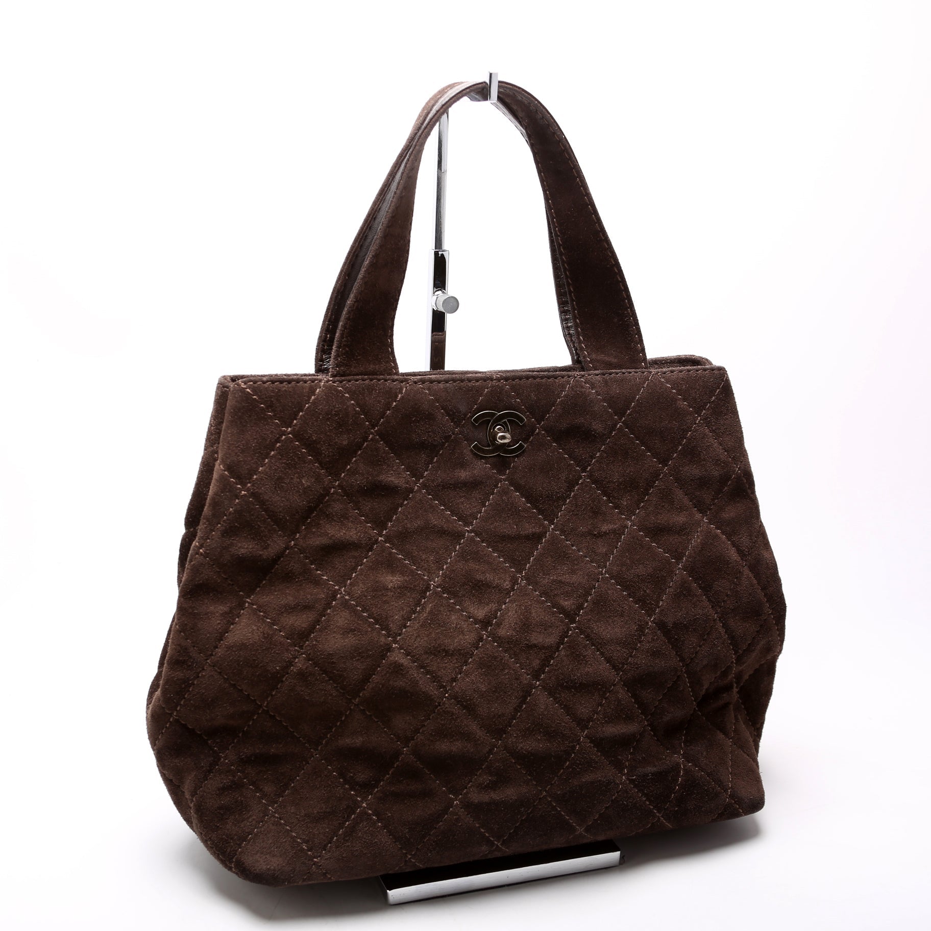 CC Top Handle Suede 7MM Brown