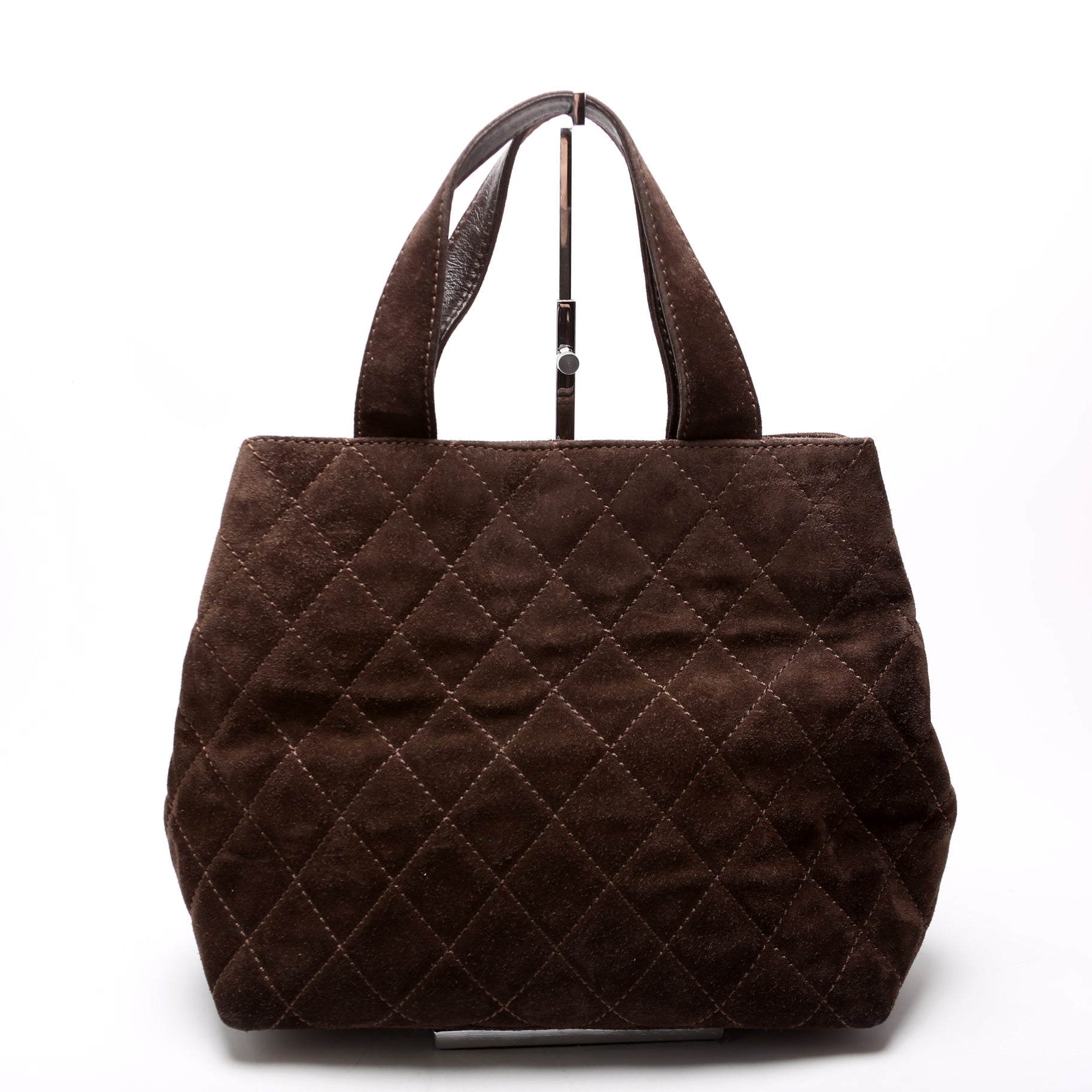 CC Top Handle Suede 7MM Brown