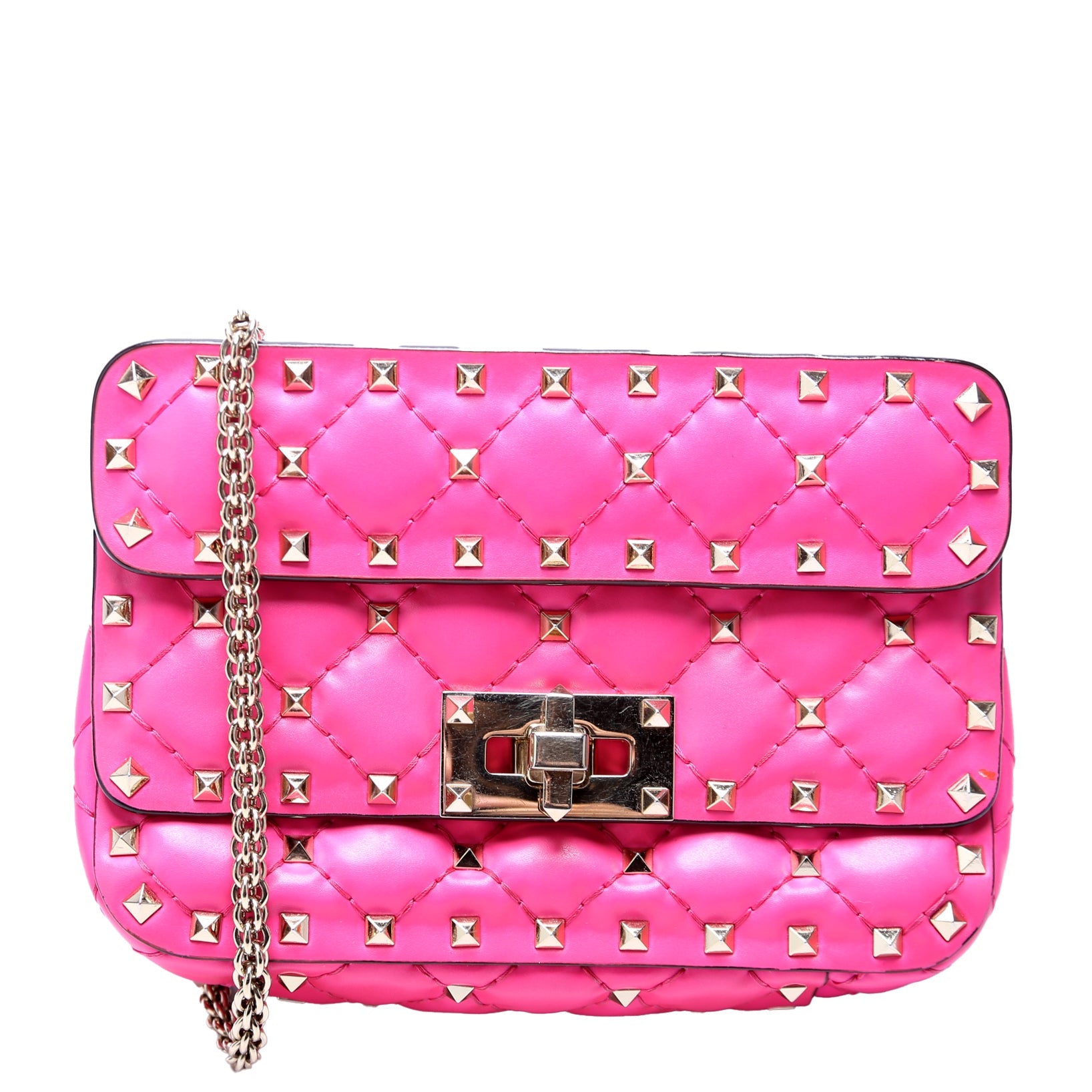 Rockstud Spike Bag Mini Pink