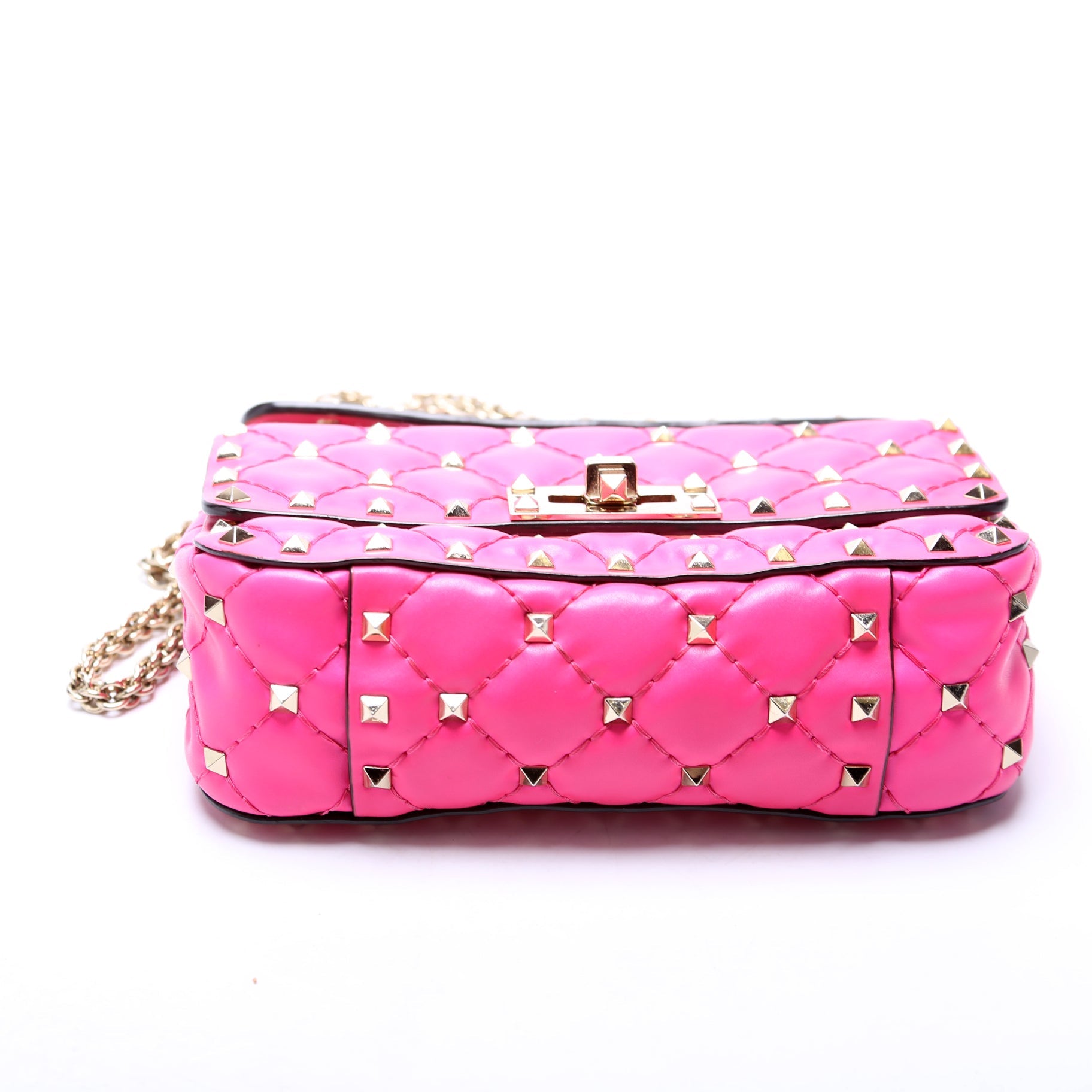 Rockstud Spike Bag Mini Pink