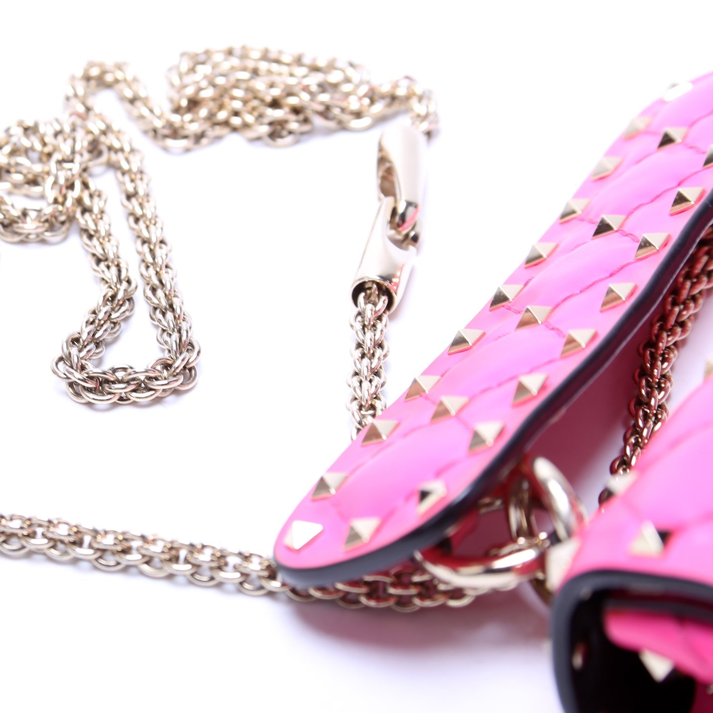 Rockstud Spike Bag Mini Pink