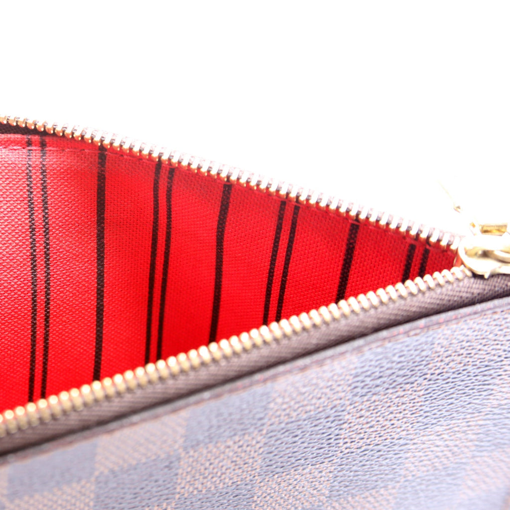 Pochette Only Neverfull Damier Ebene Red