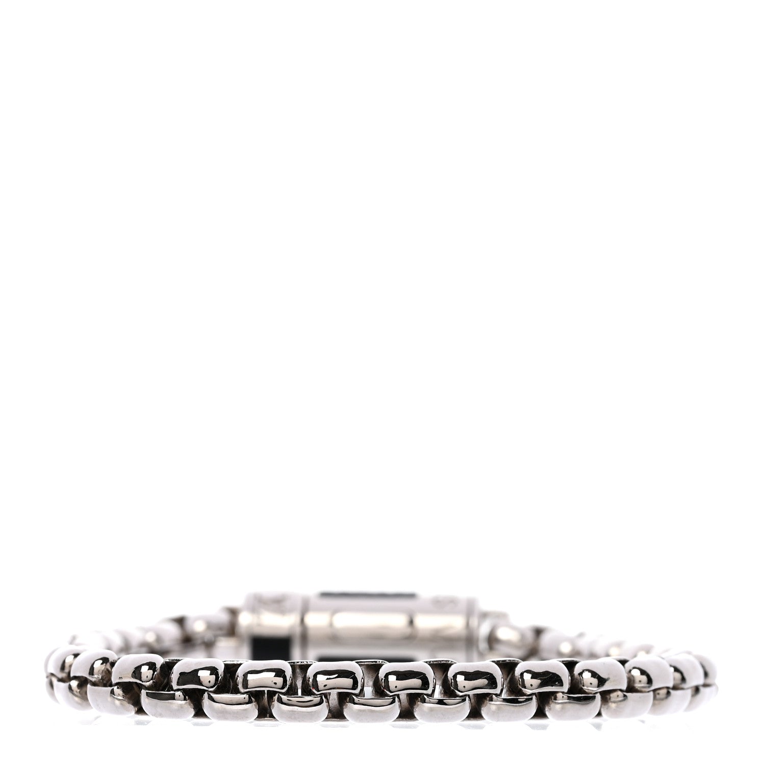 Louis Vuitton Monogram Eclipse Chain Bracelet Silver