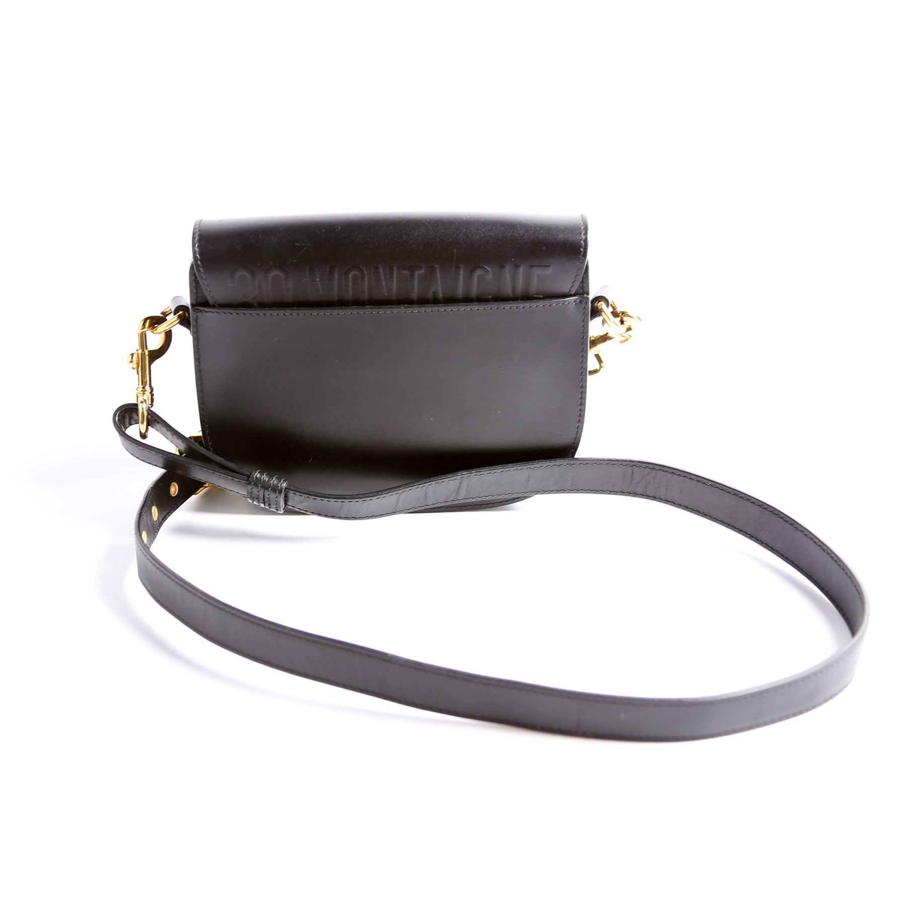 Bobby Bag Small Grained Calfskin Black