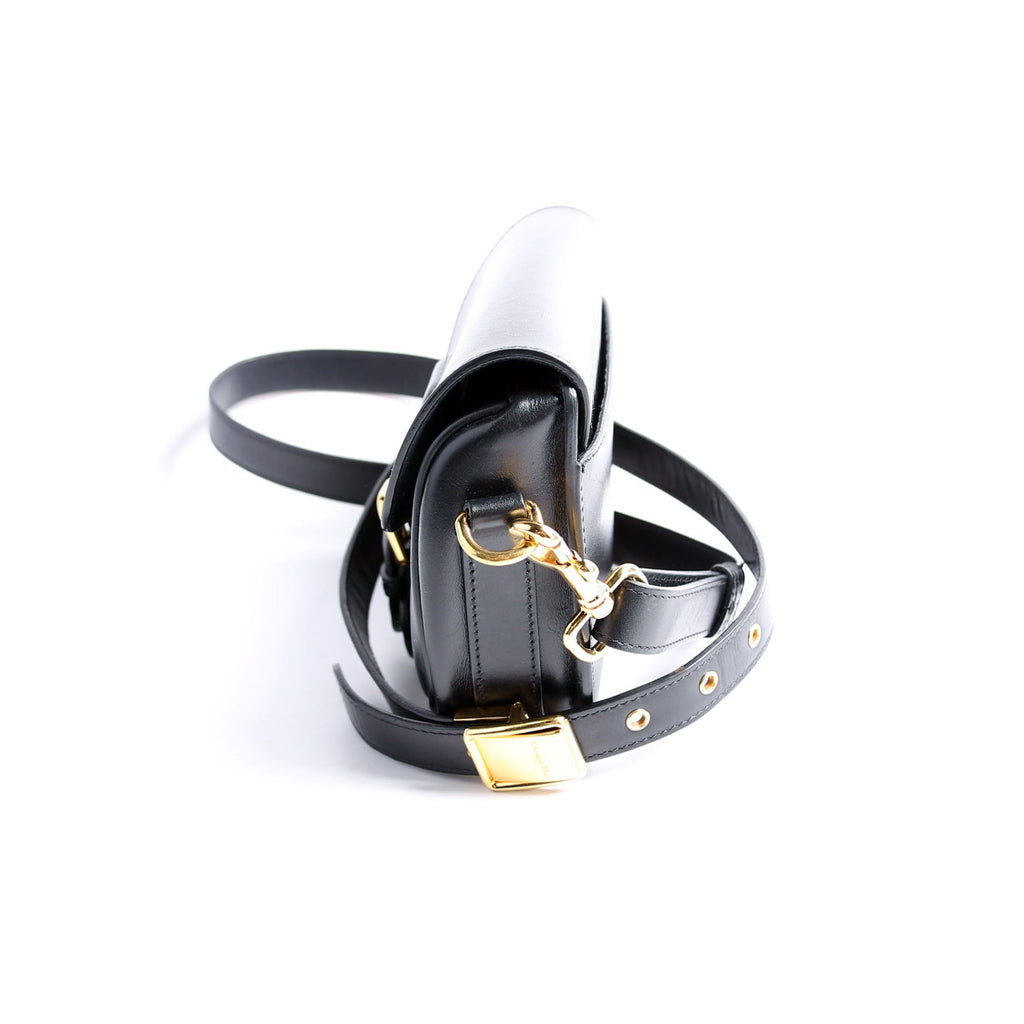 Bobby Bag Small Grained Calfskin Black