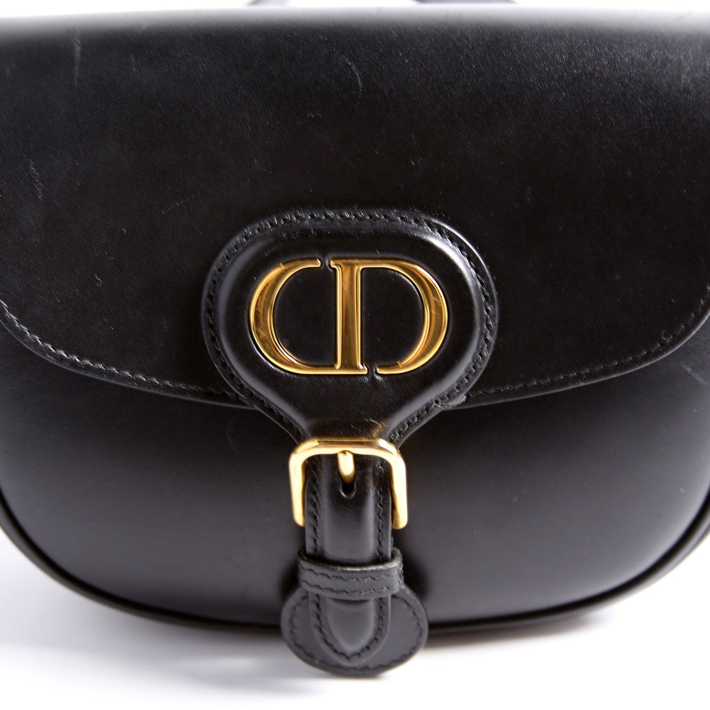 Bobby Bag Small Grained Calfskin Black