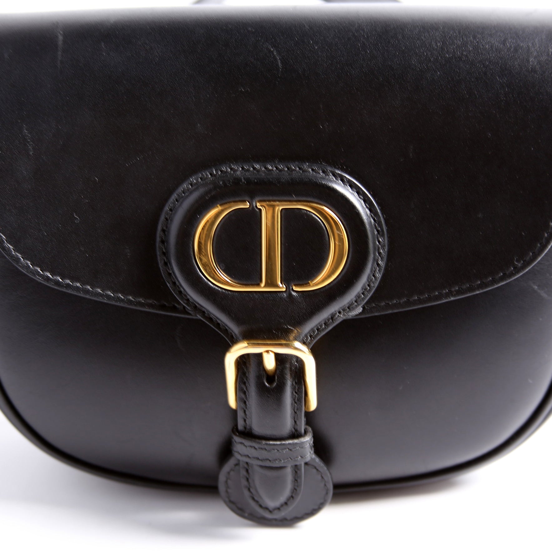 Bobby Bag Small Grained Calfskin Black