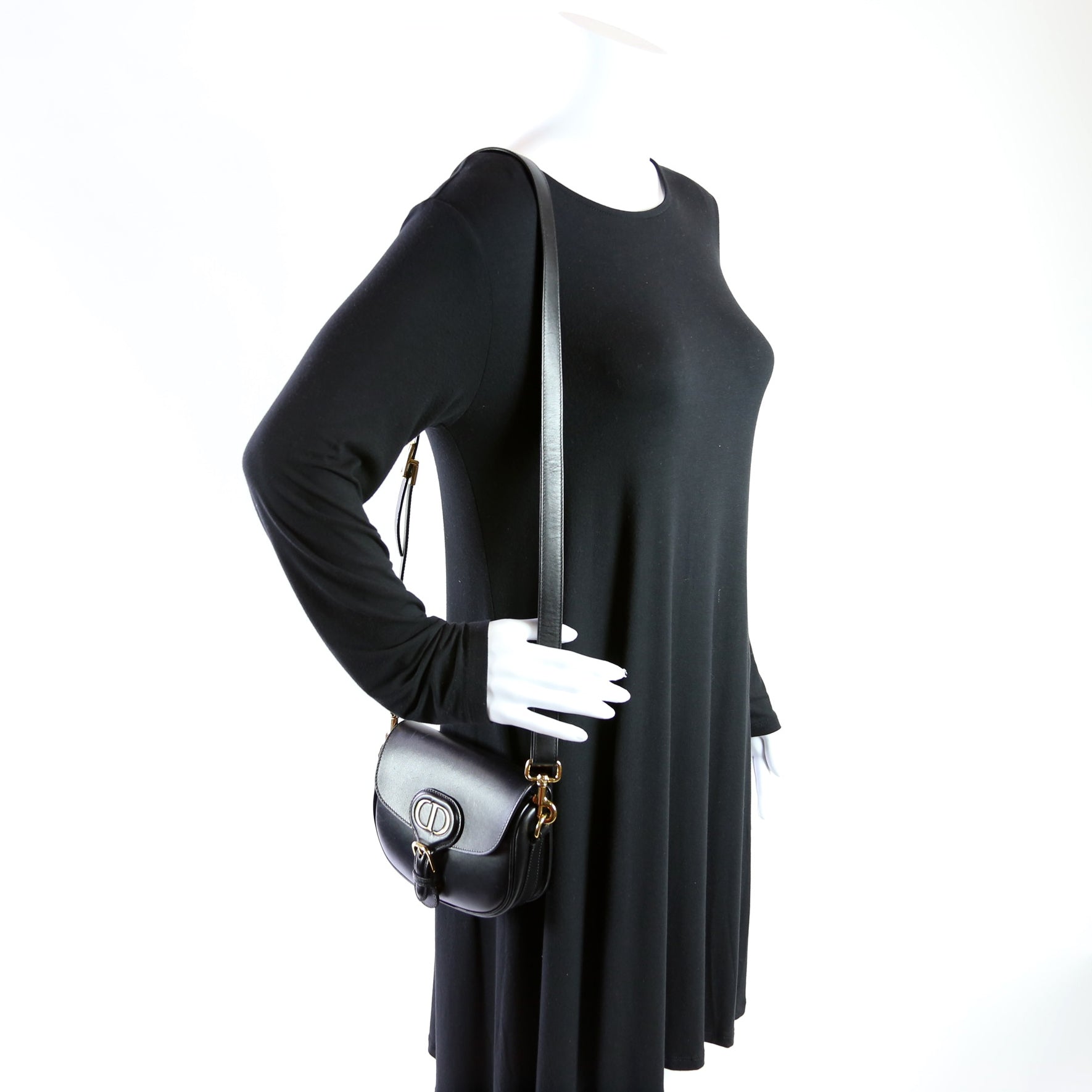 Bobby Bag Small Grained Calfskin Black