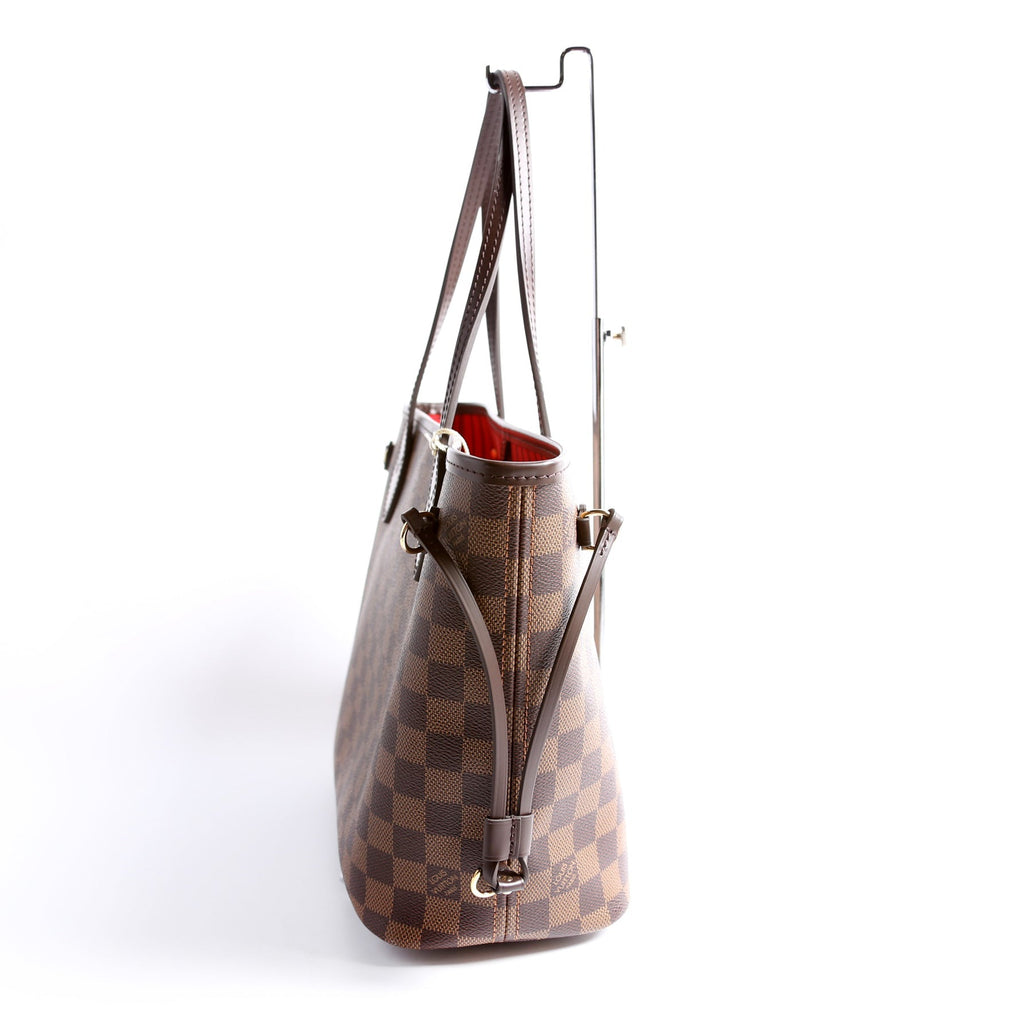 Neverfull W/Wallet PM Damier Ebene Red