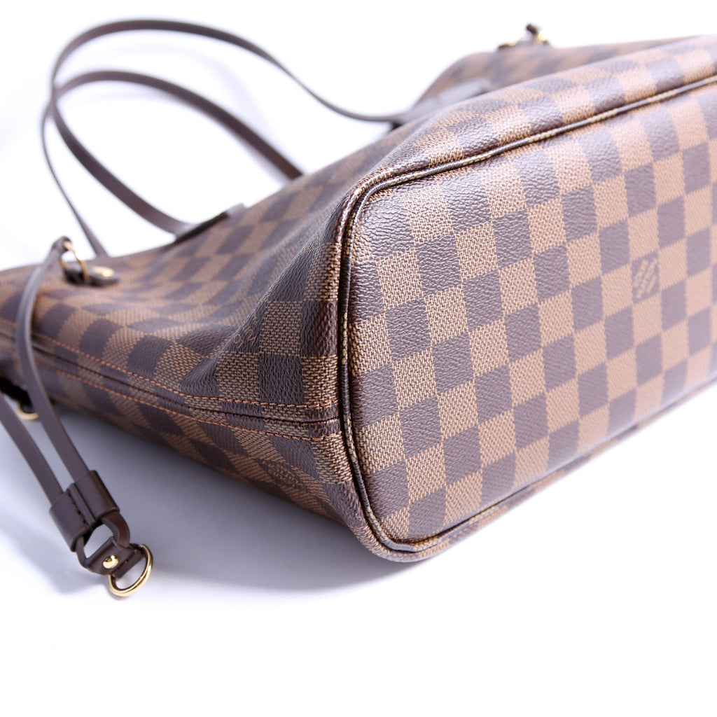 Neverfull W/Wallet PM Damier Ebene Red