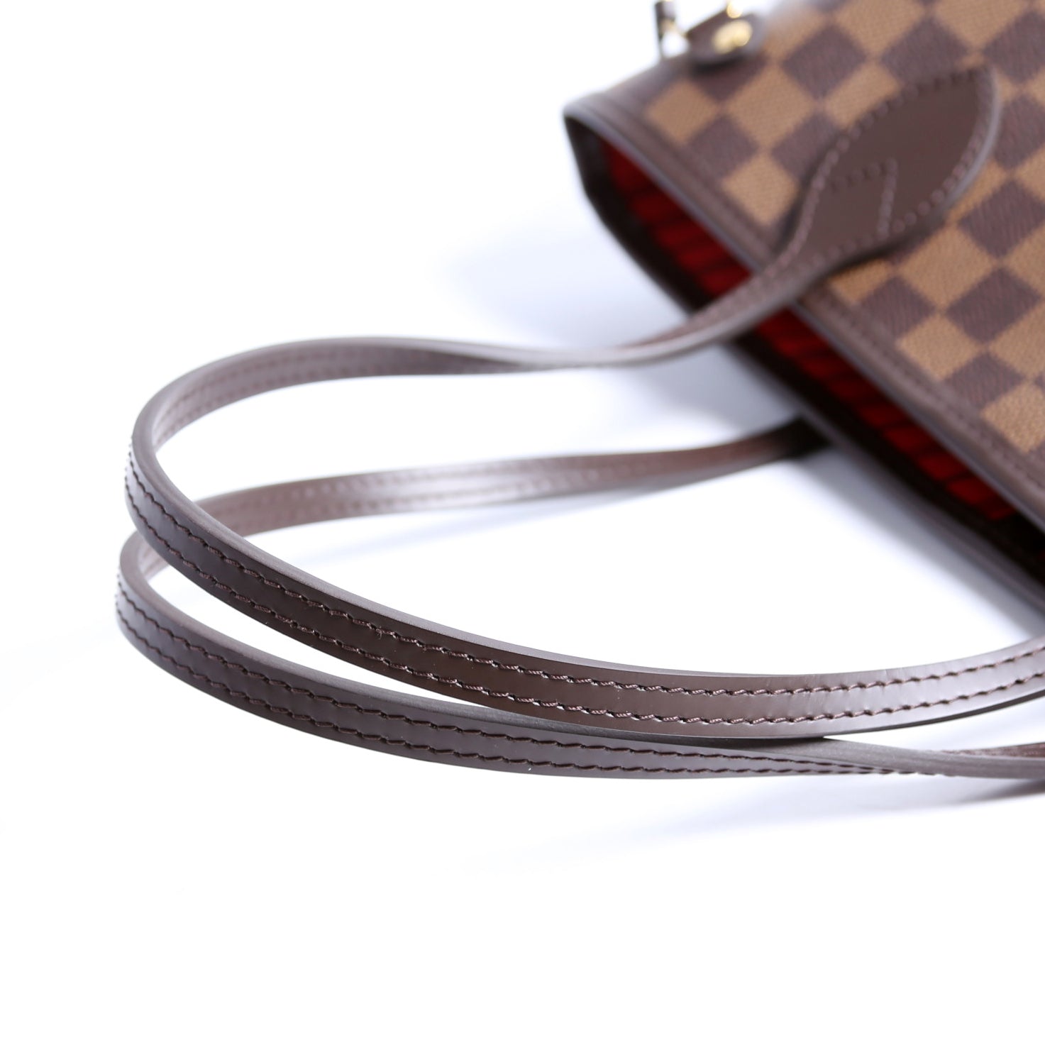 Neverfull W/Wallet PM Damier Ebene Red