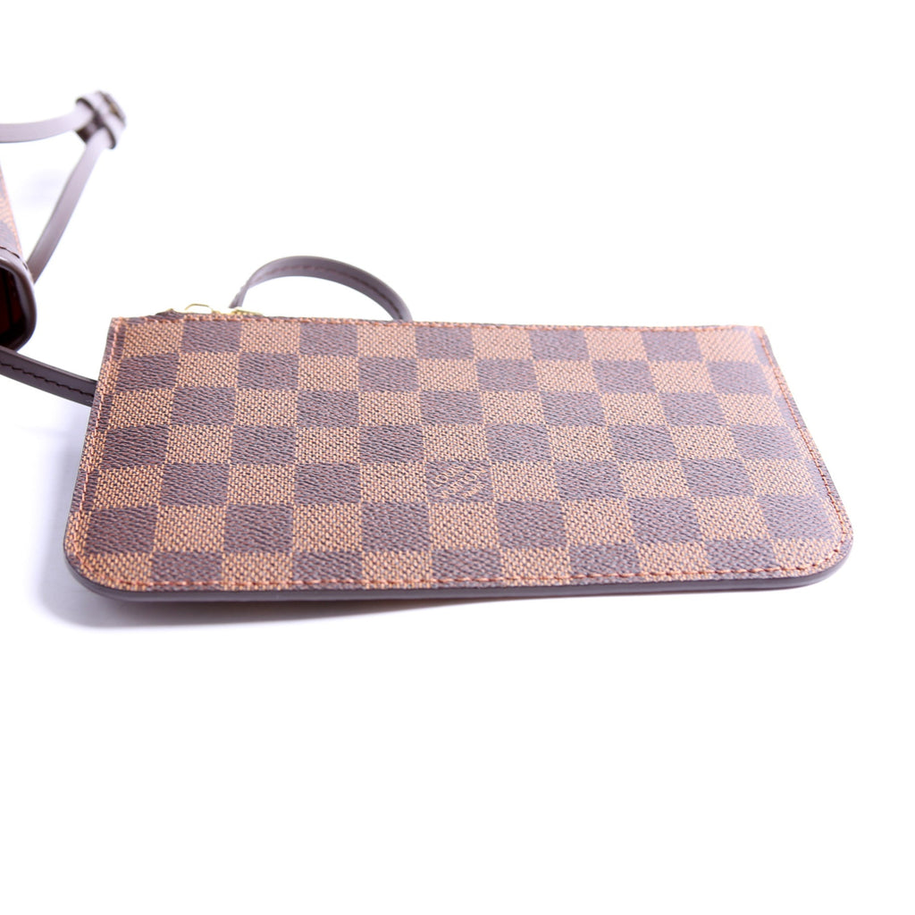 Neverfull W/Wallet PM Damier Ebene Red