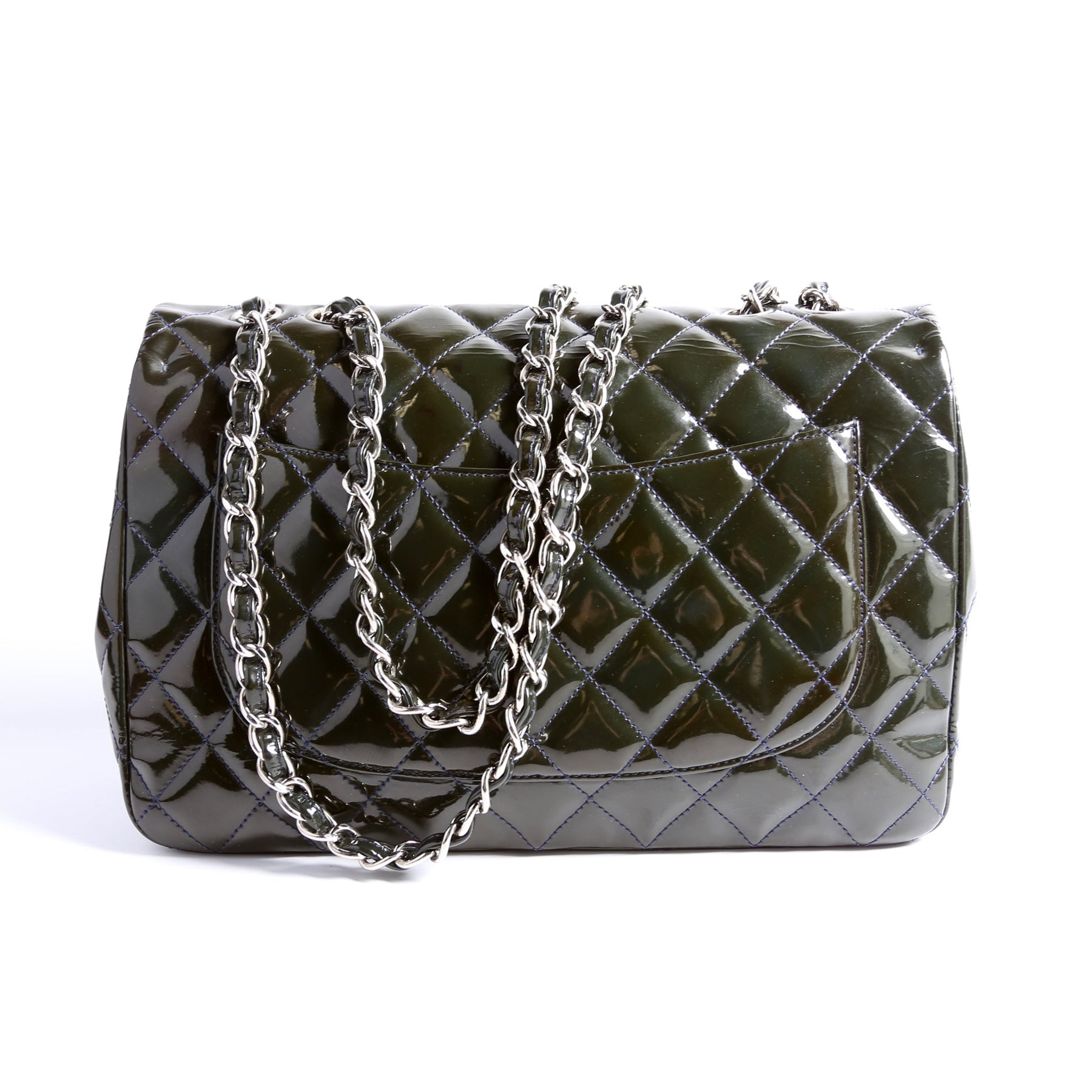 Classic Flap Jumbo Patent 13M Green
