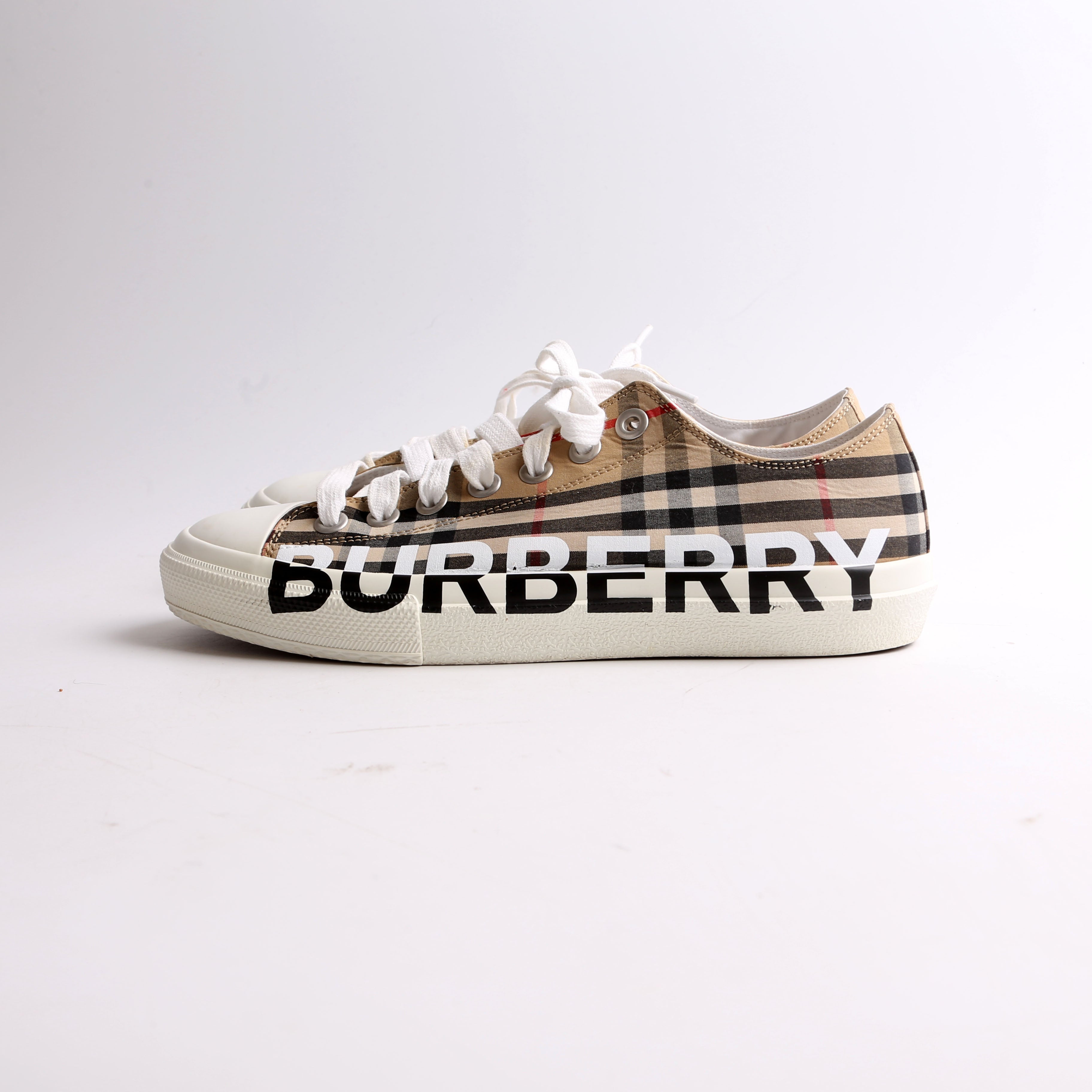 Larkhall Logo Vintage Check Sneakers Size 40.5