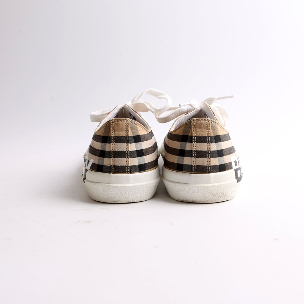 Larkhall Logo Vintage Check Sneakers Size 40.5