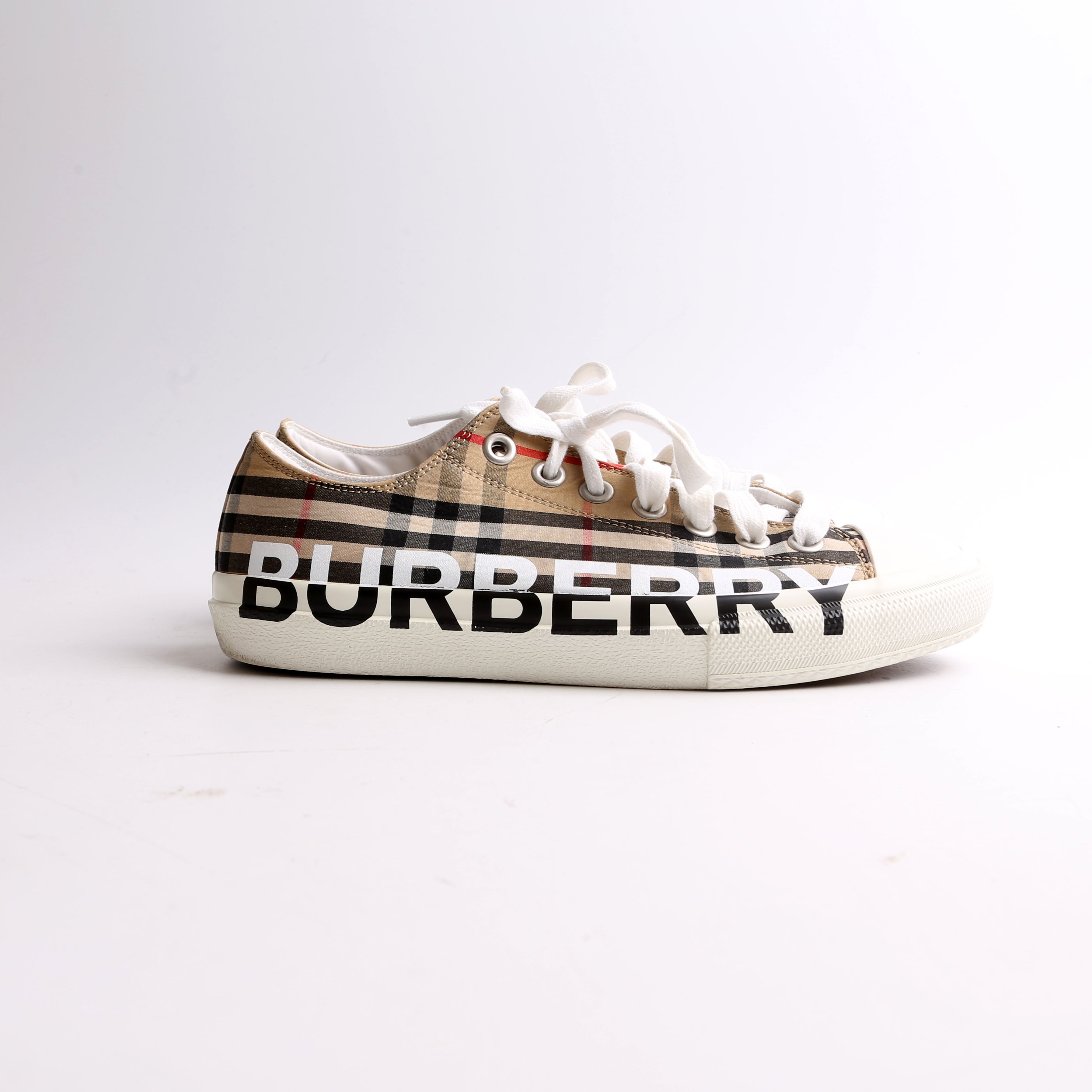 Larkhall Logo Vintage Check Sneakers Size 40.5