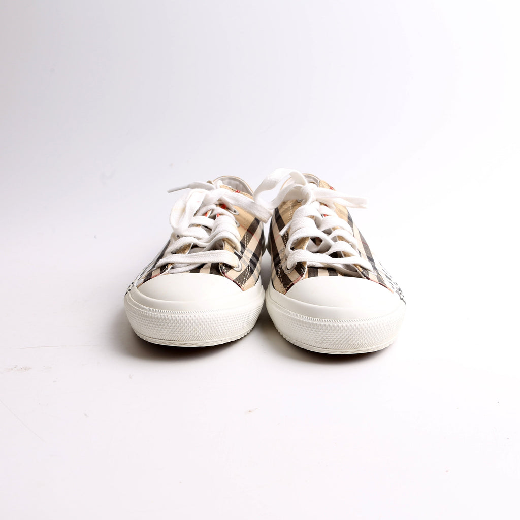 Larkhall Logo Vintage Check Sneakers Size 40.5