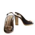 Latice Camellia Slingback Pumps Size 37
