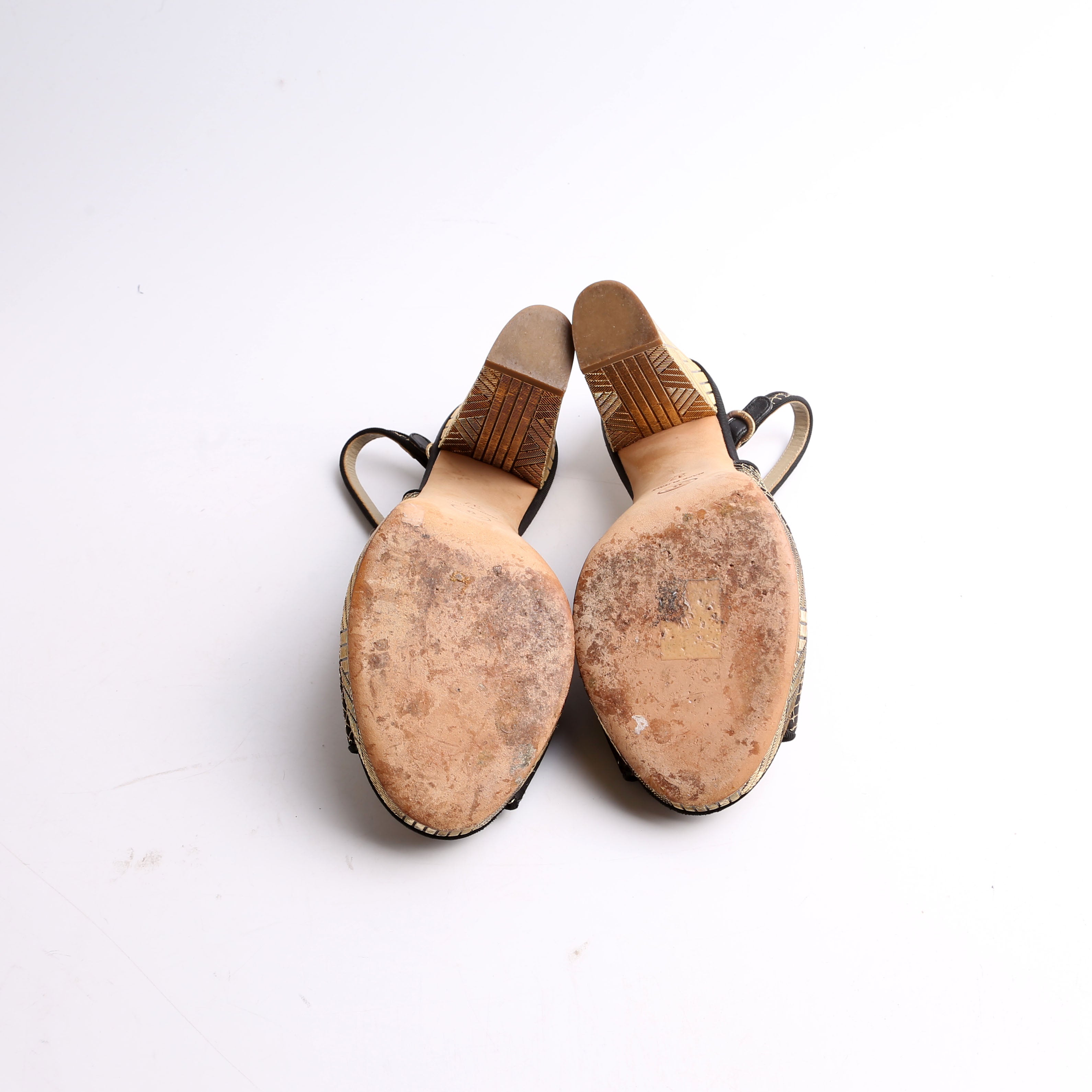 Latice Camellia Slingback Pumps Size 37