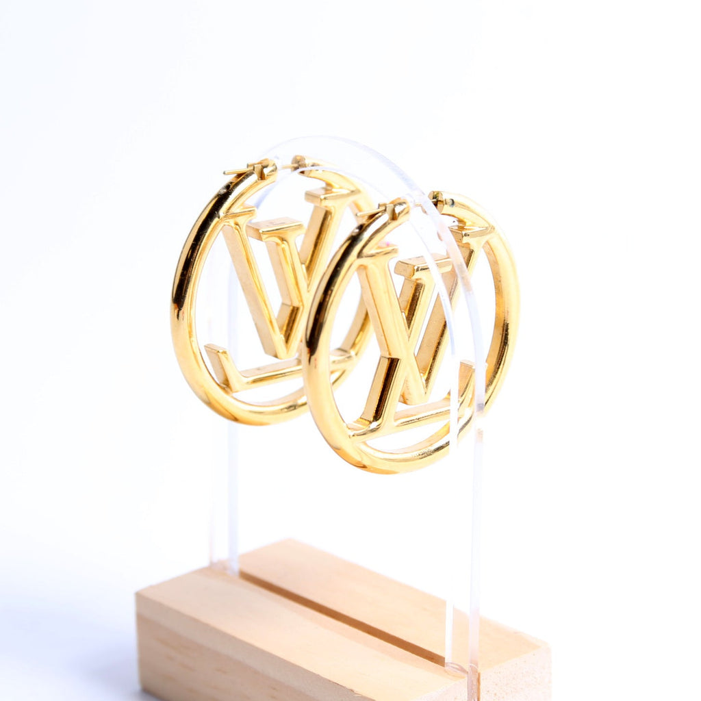 Louise Hoop GM Earrings Gold