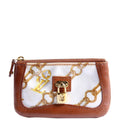 Monogram Charms Key Pouch Brown
