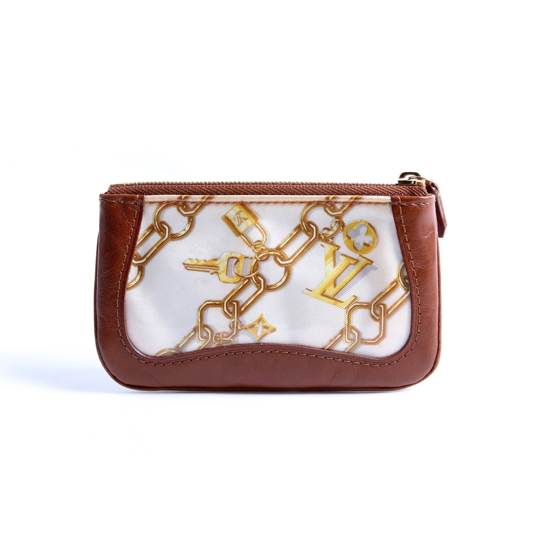 Monogram Charms Key Pouch Brown