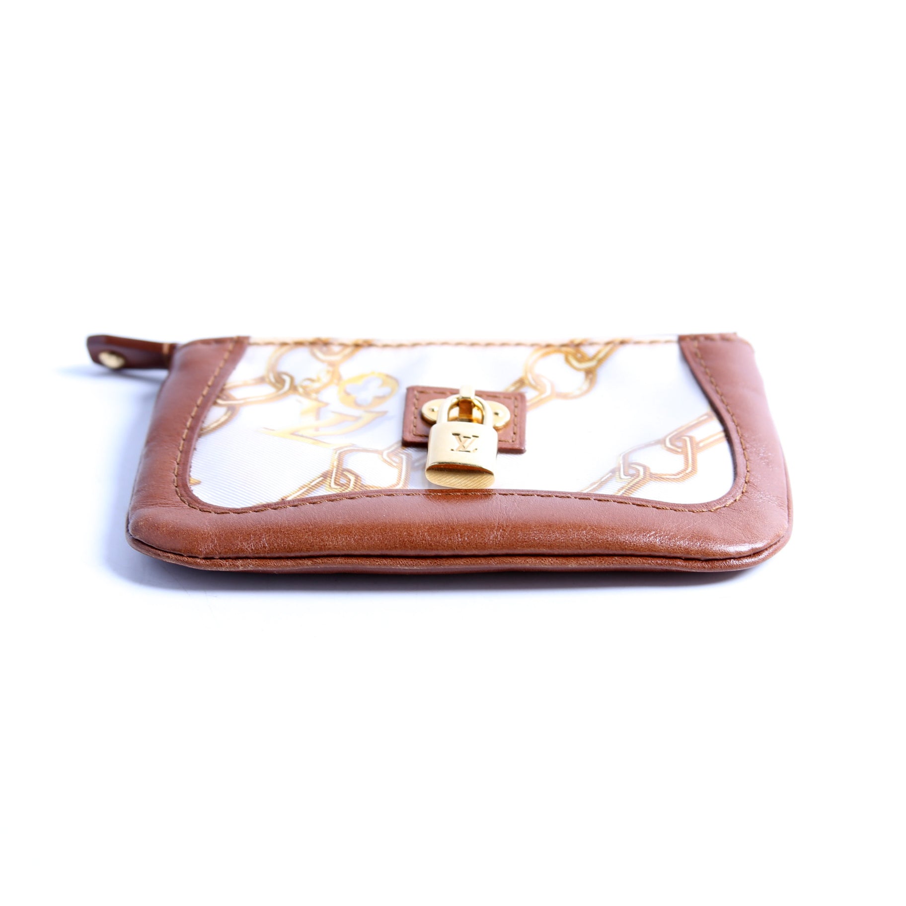 Monogram Charms Key Pouch Brown