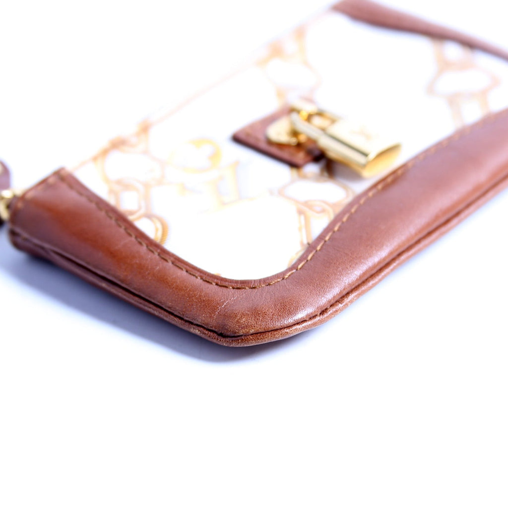 Monogram Charms Key Pouch Brown