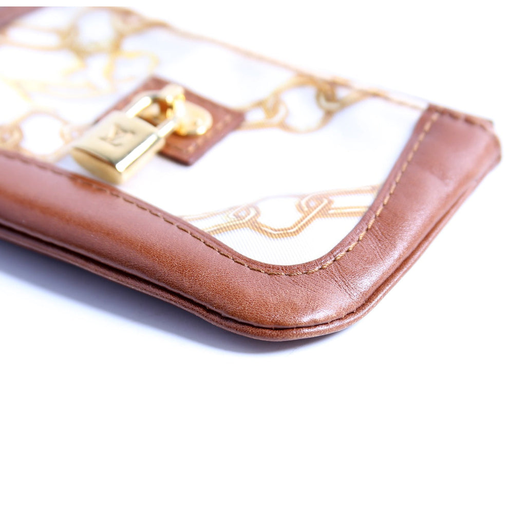 Monogram Charms Key Pouch Brown