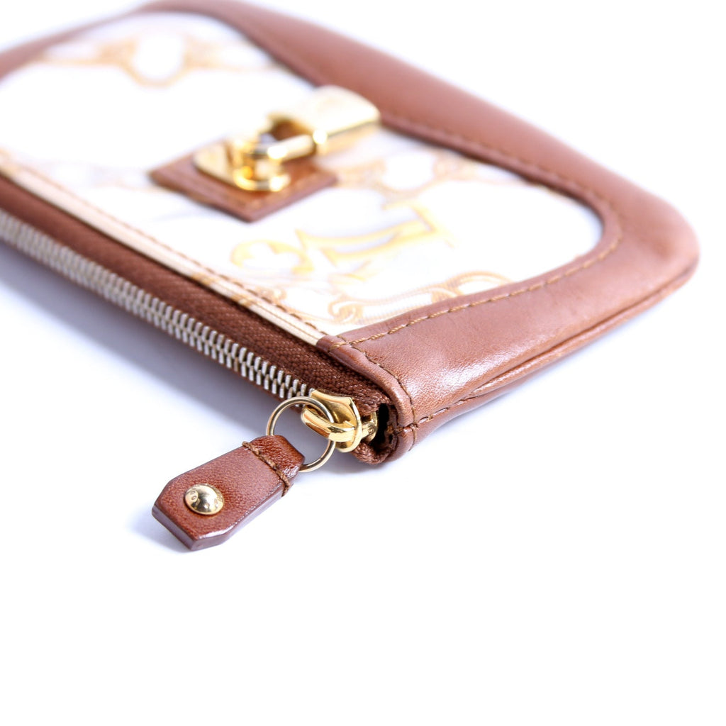 Monogram Charms Key Pouch Brown